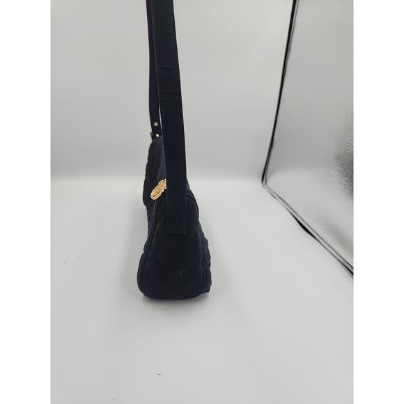 Vera Bradley Handbag Black Quilted Tote With Matte Gold Hardware‎ Classicore - Picture 4 of 6